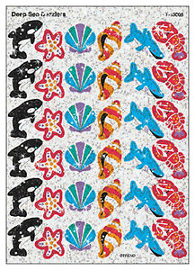 Deep Sea Dazzlers Sparkle Stickers [T63005]