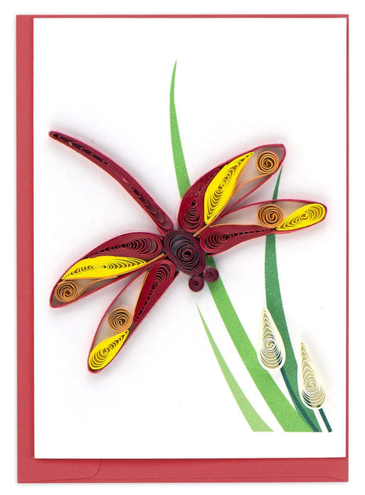 Quilled Dragonfly Card Small Gift Enclosure Card [GE508]