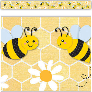 Buzzing Bees Straight Border Trim [TCR6908]