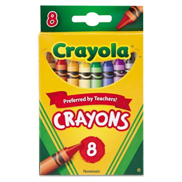 CRAYOLA CRAYONS 8CT [BIN53008]