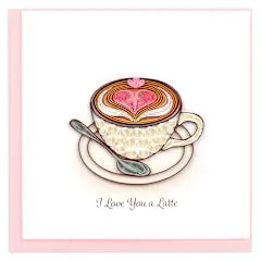 Quilled Love Latte Greeting Card [LV231]