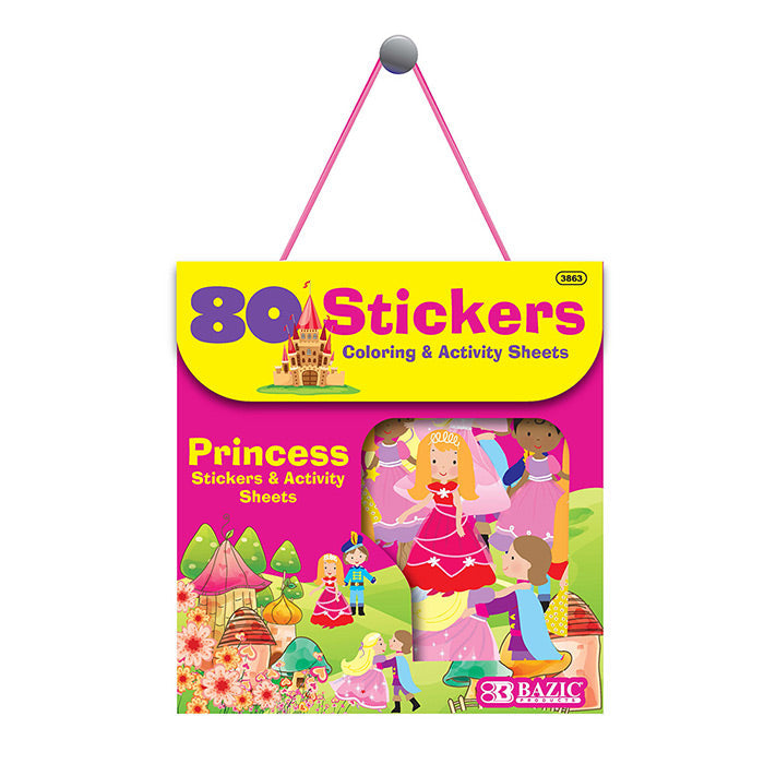 BAZIC Princess Series Assorted Sticker (80/Bag) [3863]
