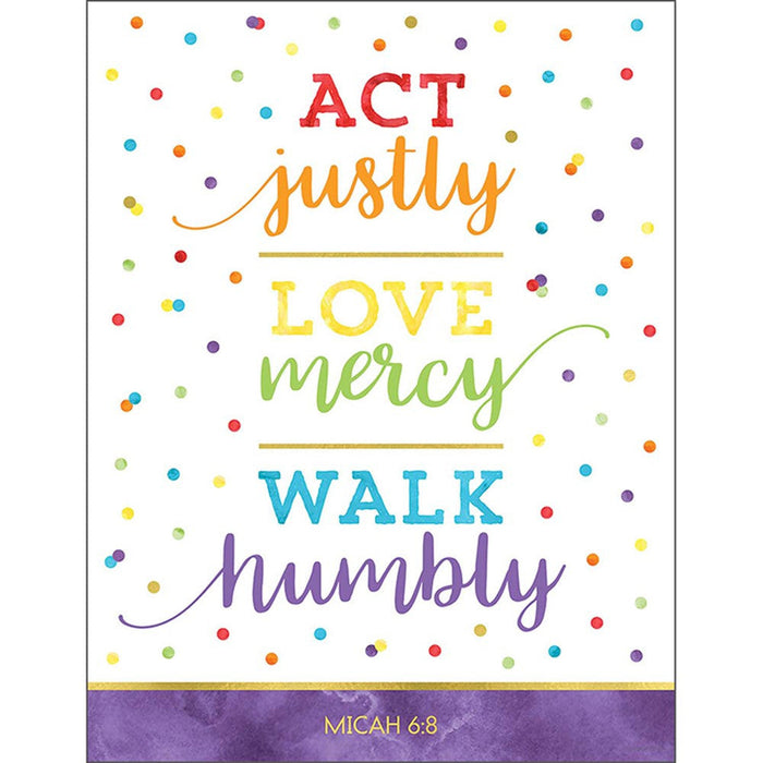 Chart-Act Justly Love Mercy Walk Humbly 17x22 [CD114287]