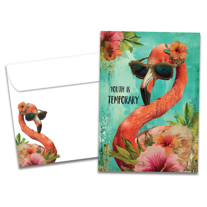 Forever Flamingo Birthday Greeting Card [22303]