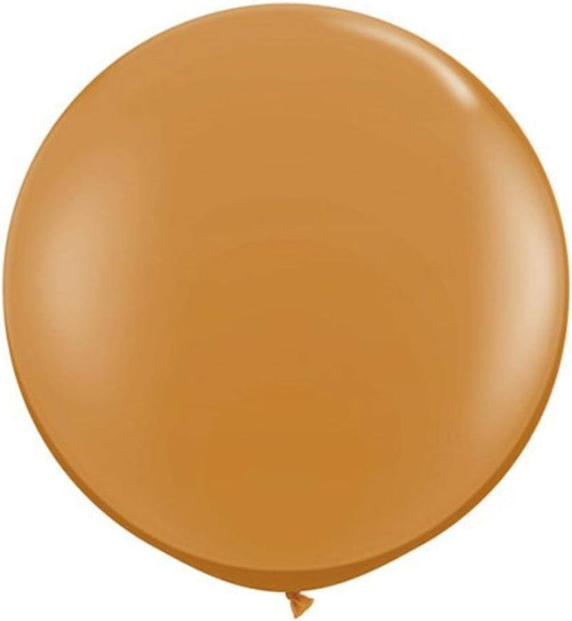 Qualatex 3' Mocha Brown Latex Balloons - 2 Count [44564]