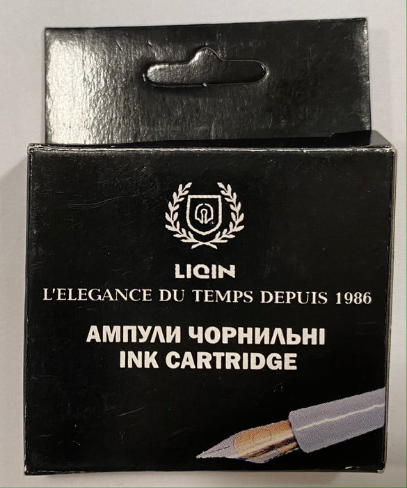 Liqin Fountain Pen Refills International 6 Pack Black [IK6-BK]