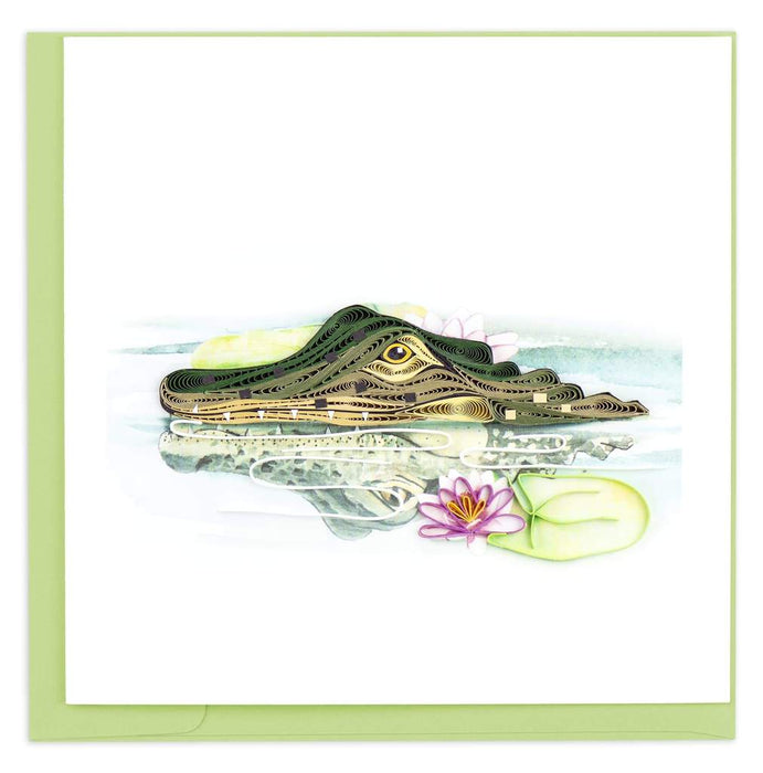Quilling Card Alligator All Occasion Greeting Card [BL1232]