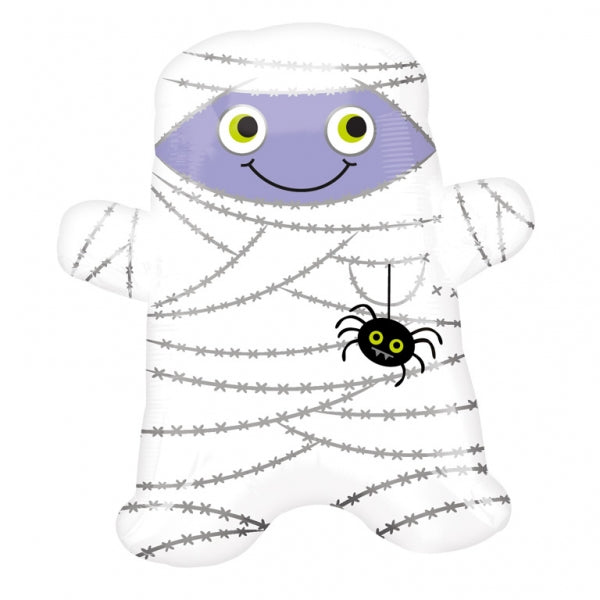 Smiling Mummy Jr Shape 18 Inch Halloween Foil Mylar Balloon [22751]