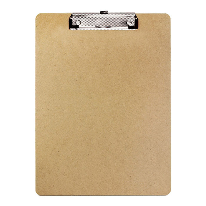 BAZIC Standard Size Hardboard Clipboard w/ Low Profile Clip [1805]