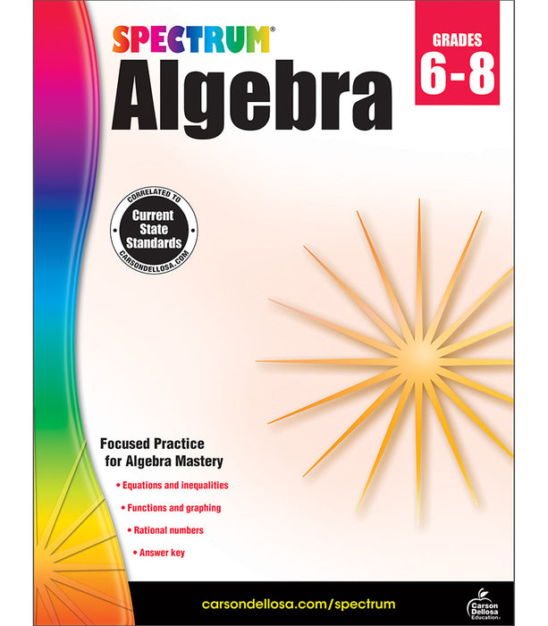 SPECTRUM ALGEBRA GRADES 6-8 [CD704706]