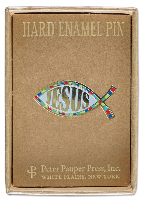 Hard Enamel Pin - Jesus Fish (Ichthys) [PPP0956]