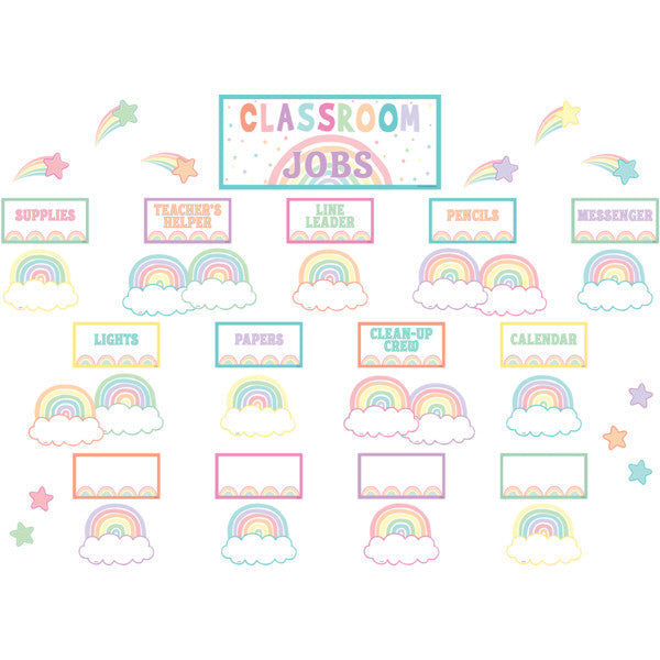 Pastel Pop Classroom Jobs Mini Bulletin Board [TCR8416]
