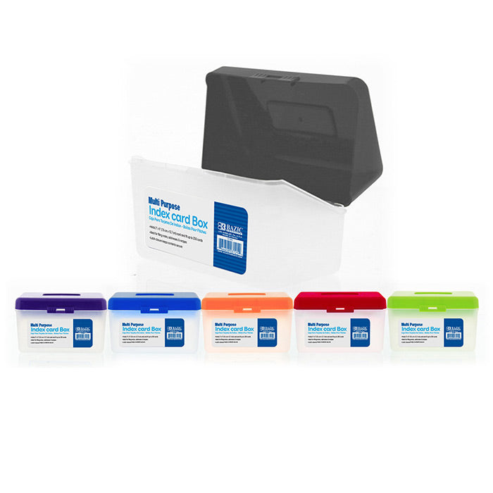 BAZIC Multi Purpose 3" X 5" Card File Box [3125]