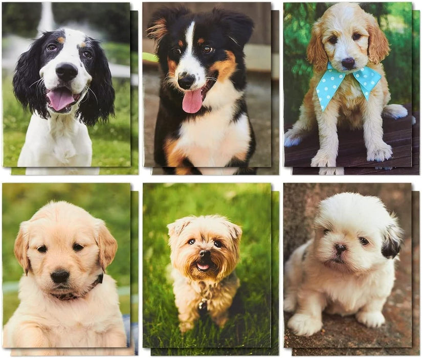 BLUE PANDA 2-Pocket File Folder, Decorative Dog, Puppy Designs for Kids, School, Office, Letter Size (12x9.5 in) [FSFGO]