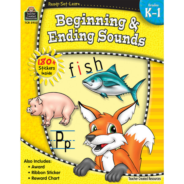 Ready-Set-Learn: Beginning & Ending Sounds Grd K-1 [TCR5952]