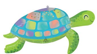 Under the Sea Turtle 38 Inch Foil Mylar Balloon [46976]