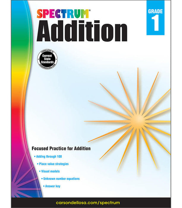 Spectrum Addition Workbook Grade 1 Paperback [CD704977]