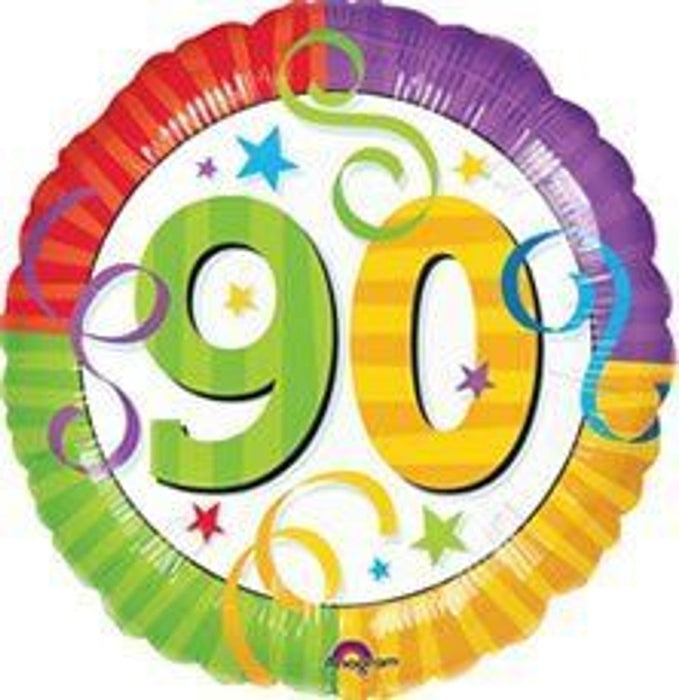 Aged to Perfection 90th 18 Inch Foil Mylar Balloon [115116]