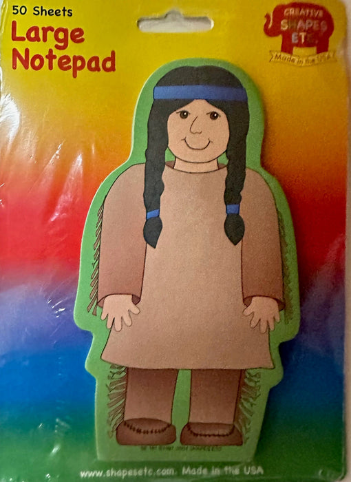 Notepad Large  - Native American Boy [SE181]