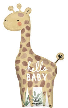 Hello Baby Soft Jungle Giraffe 42 Inch Foil Mylar Balloon [44923]