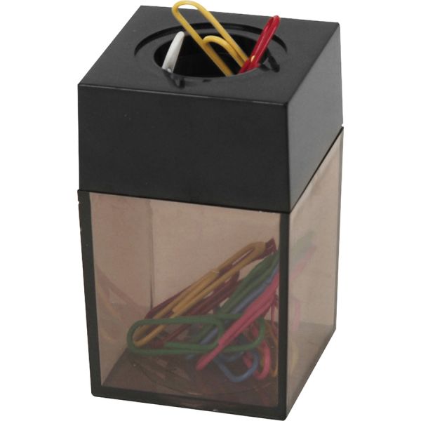 Business Source Paper Clip Holder 2" x 3" x - 1 Each - Smoke [BSN11796]