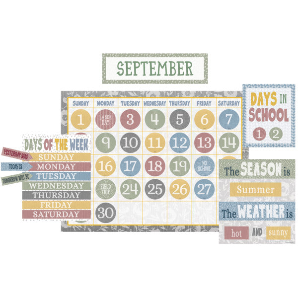 Classroom Cottage Calendar Bulletin Board [TCR7173]