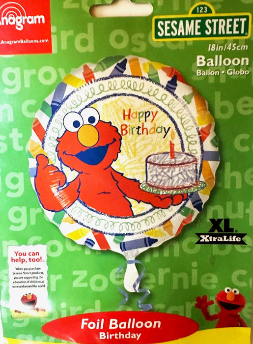 Elmo Happy Birthday 18 Inch Foil Mylar Balloon [06607]