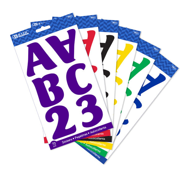 Alphabet & Number 2" Classic Color (10 SHEETS) [3821]