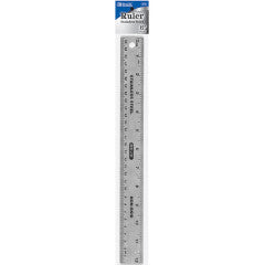 BAZIC 12" (30cm) Stainless Steel Ruler w/ Non Skid Back