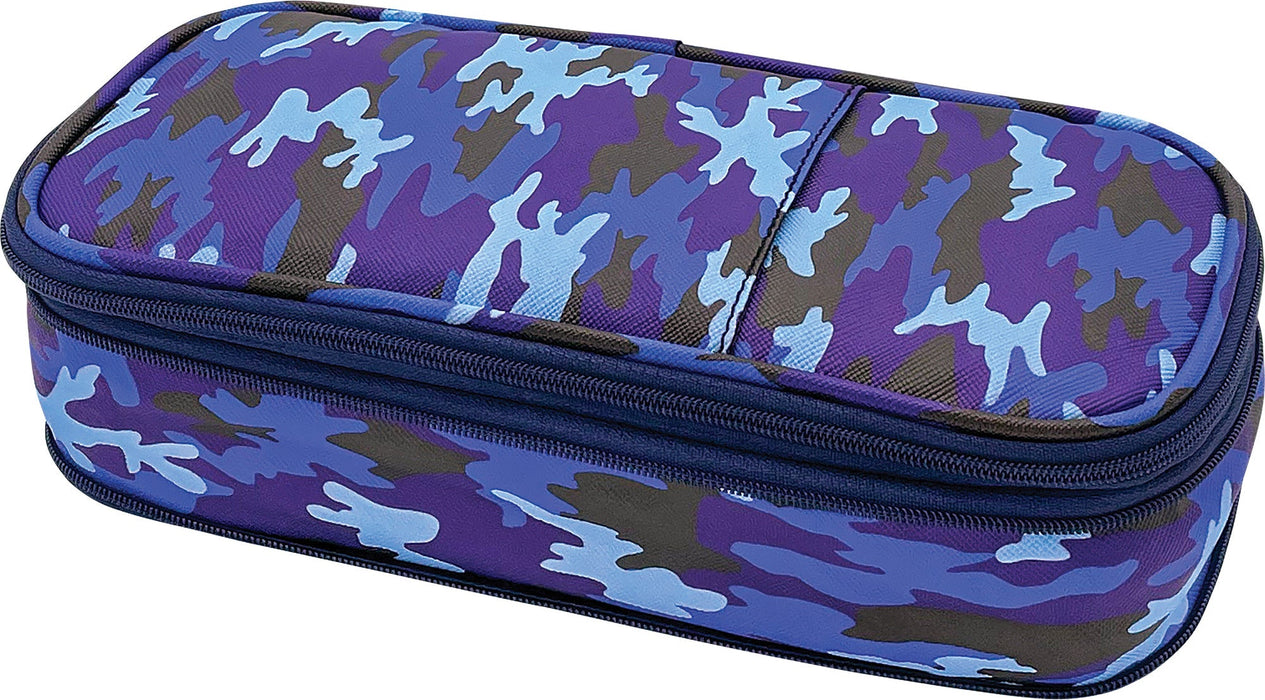 Blue Camo Pencil Case [TCR6126]