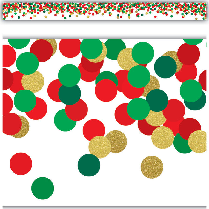 Confetti Christmas Straight Border Trim [TCR8460]