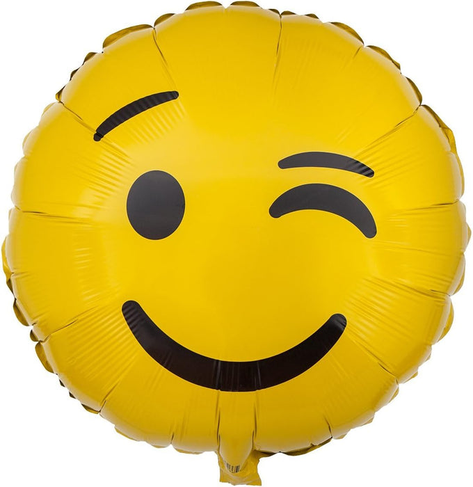 Emoji Wink 18 Inch Mylar Foil Balloon [36266]