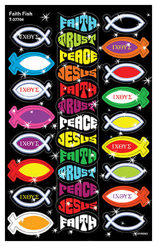 Faith Fish STICKERS [T37704] (D)