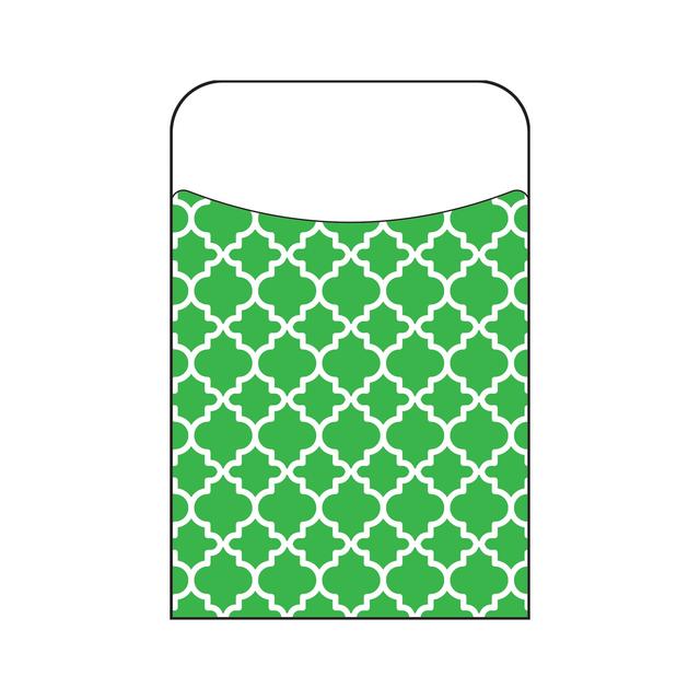 Moroccan Green Library Pockets [T77018]