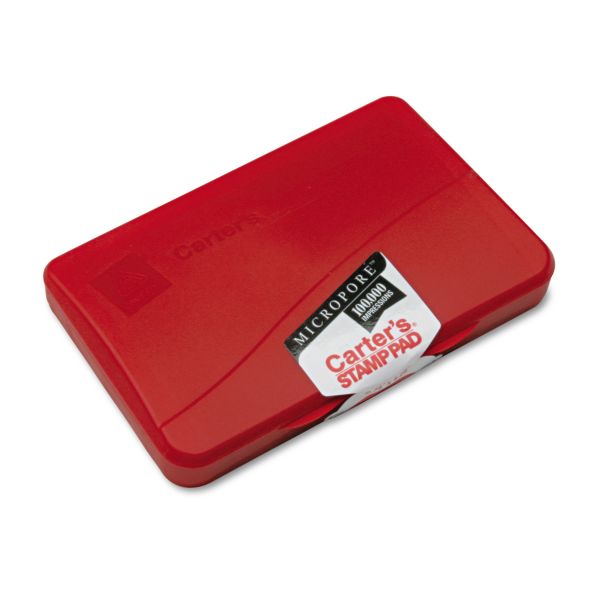 Carter's Micropore Stamp Pad, 4 1/4 x 2 3/4, Red [AVE21271]