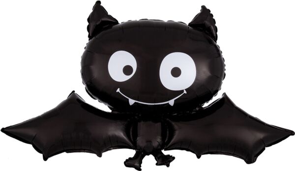 Cute Black Bat Shape 41 Inch Mylar Foil Balloon [27209]