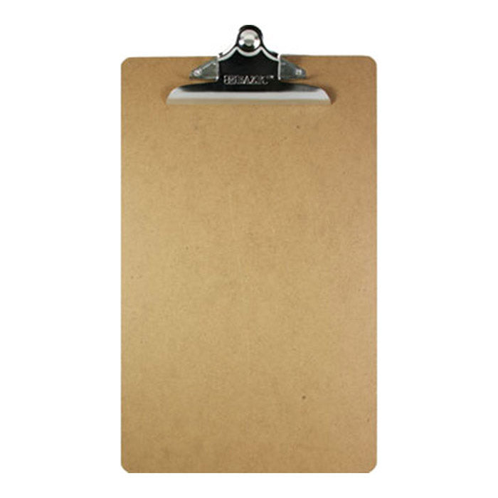 BAZIC Legal Size Hardboard Clipboard w/ Sturdy Spring Clip [1804]
