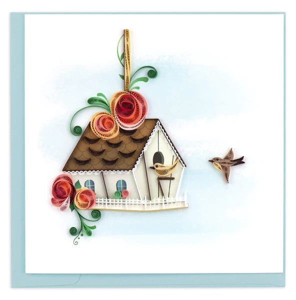Quilled Birdhouse Greeting Card [BL1259]