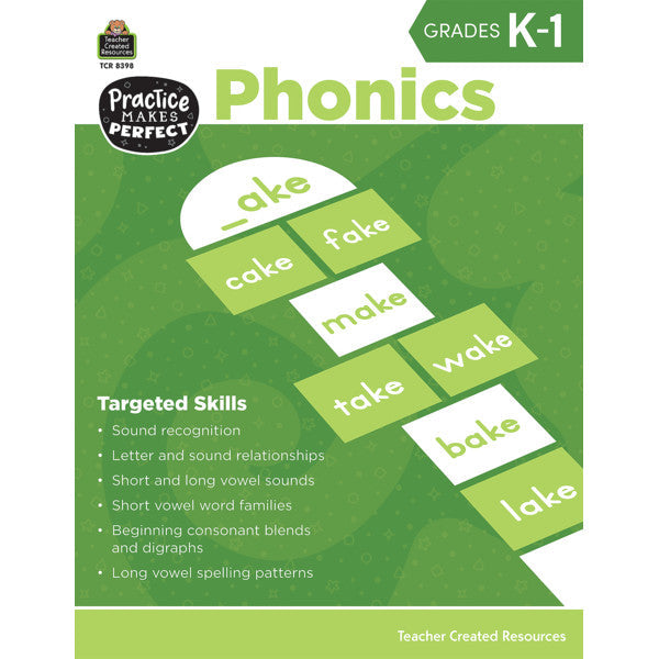 Practice Makes Perfect: Phonics Grade K-1 [TCR8398]