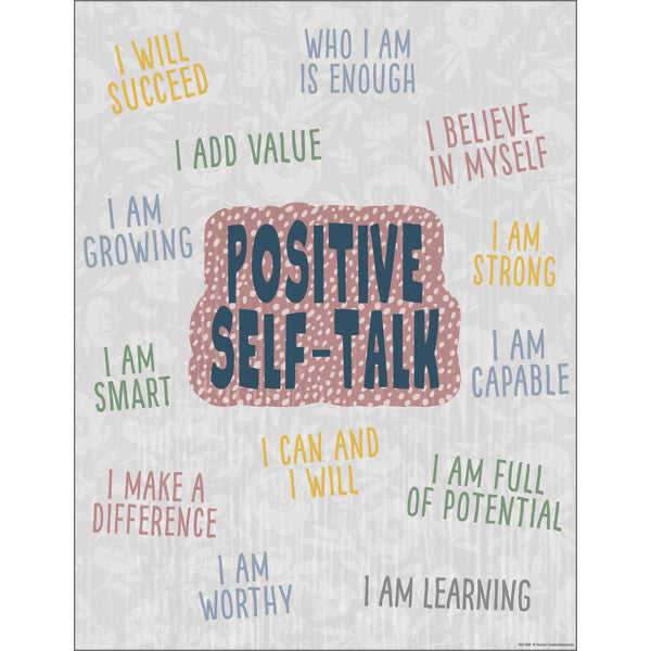 Classroom Cottage Positive Self-Talk Chart 17x22 [TCR7882]