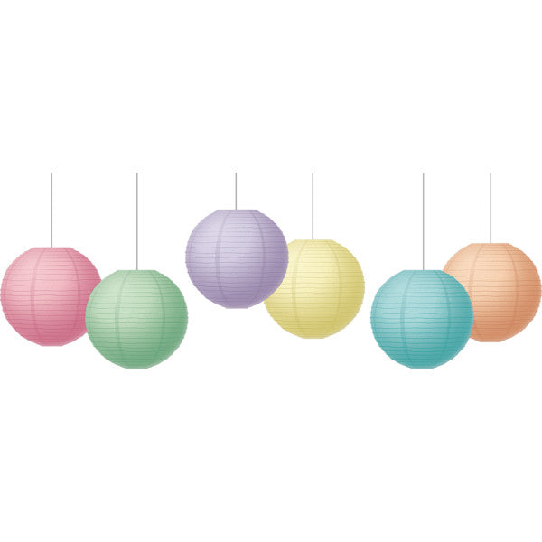 Pastel Pop 8" Hanging Paper Lanterns [TCR77523]