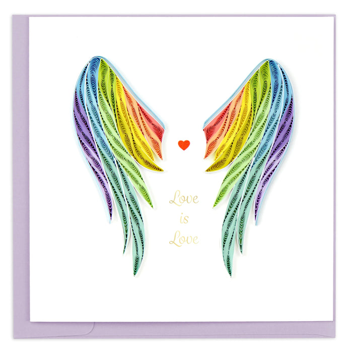 Quilled Pride Wings Greeting Card [LV250]