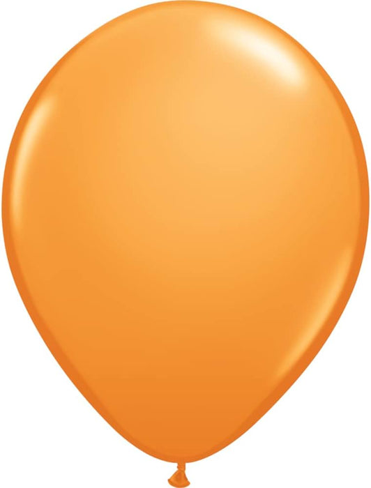 Qualatex Orange 11 Inch Latex Balloons 100 Count [43761]