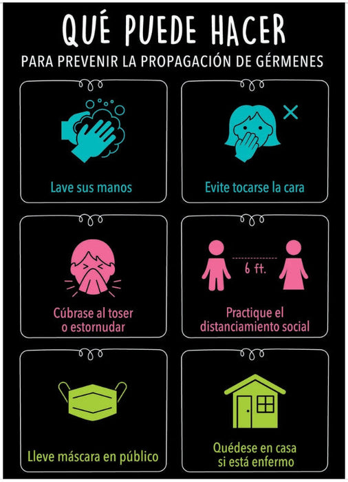 Prevenga la propagación de gérmenes Poster [CTP10407]