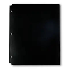 Two-Pocket Poly Folder, Black, 9.4" x 11.4 [FF-OP-5675]