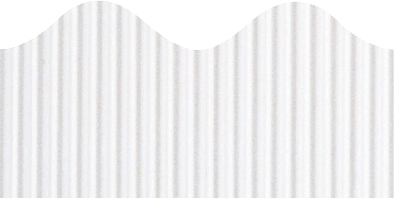 Bordette Decorative Border, 2 1/4 x 50' Roll, White [PAC37016]
