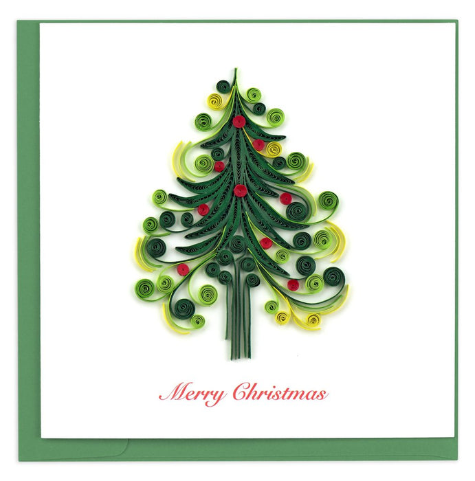 Quilled Christmas Tree Greeting Card [HD602]