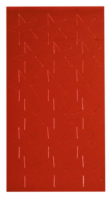 3/4" Red (175) Presto-Stick Foil Star Stickers [P824640]