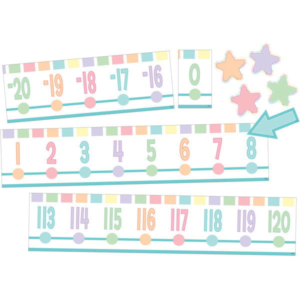 Pastel Pop Number Line (-20 to +120) Bulletin Board [TCR8446]