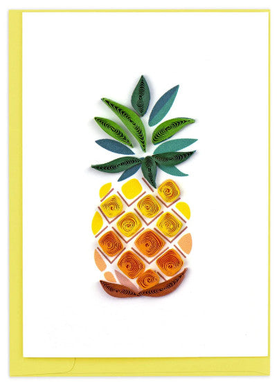 Quilled Small Pineapple Gift Enclosure Mini Card [GE557]
